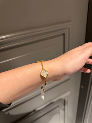 Bracelet mother of pearl yellow gold