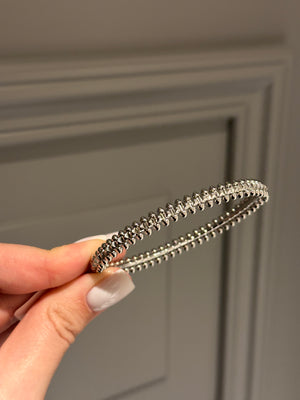Bracelet bangle white gold