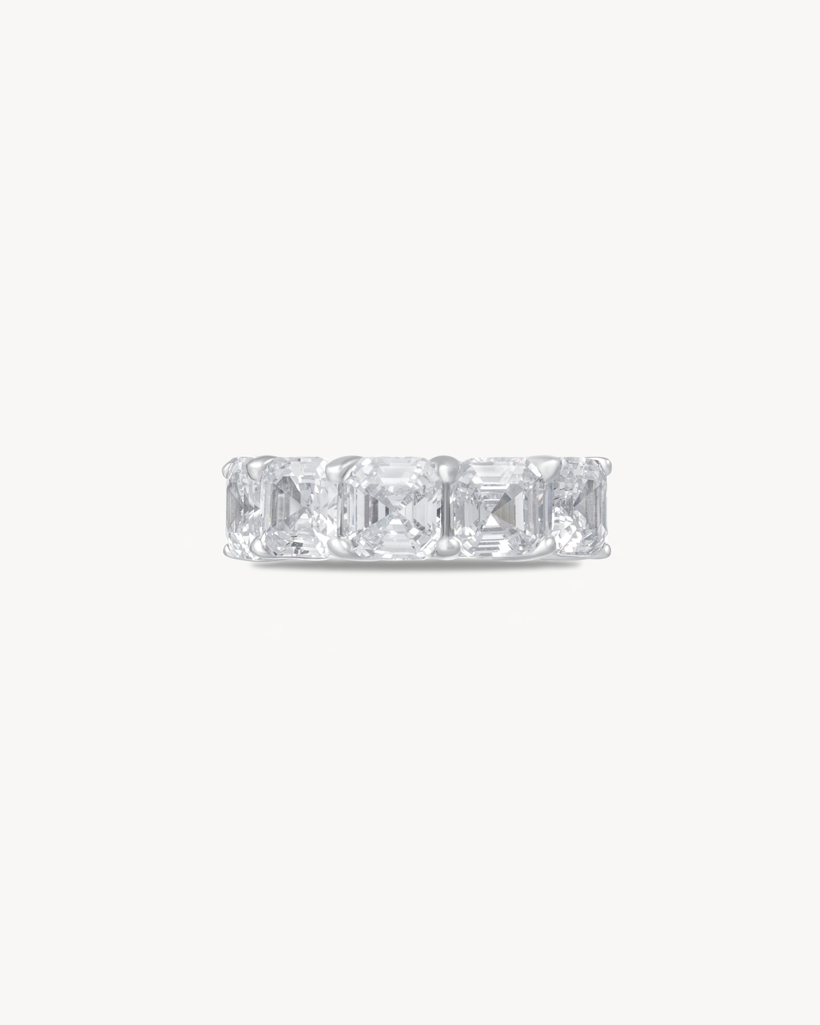 Ear cuff with asscher cut stones