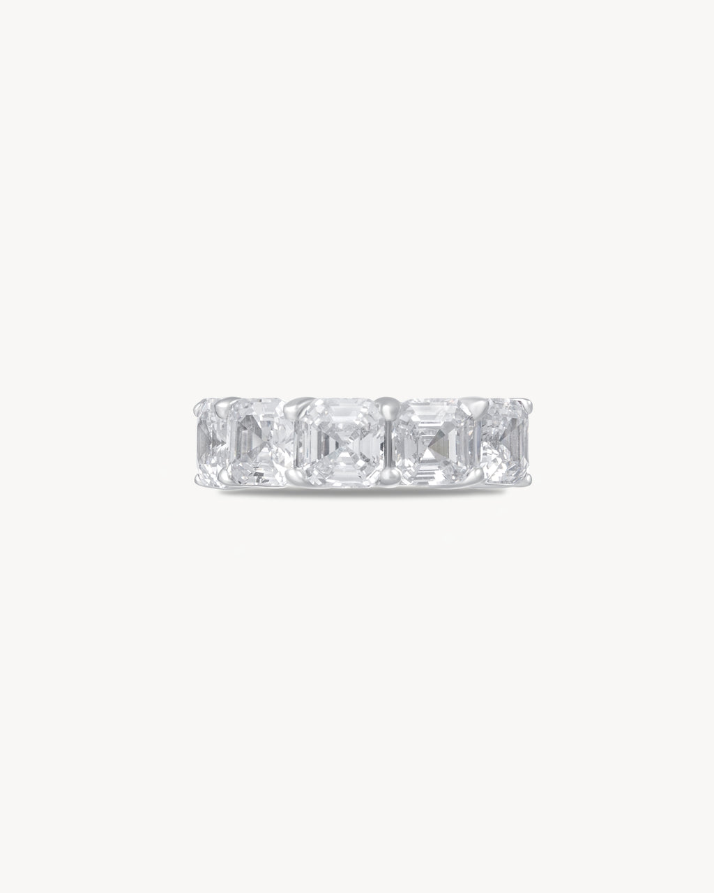 Ear cuff with asscher cut stones