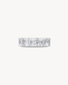 Ear cuff with asscher cut stones