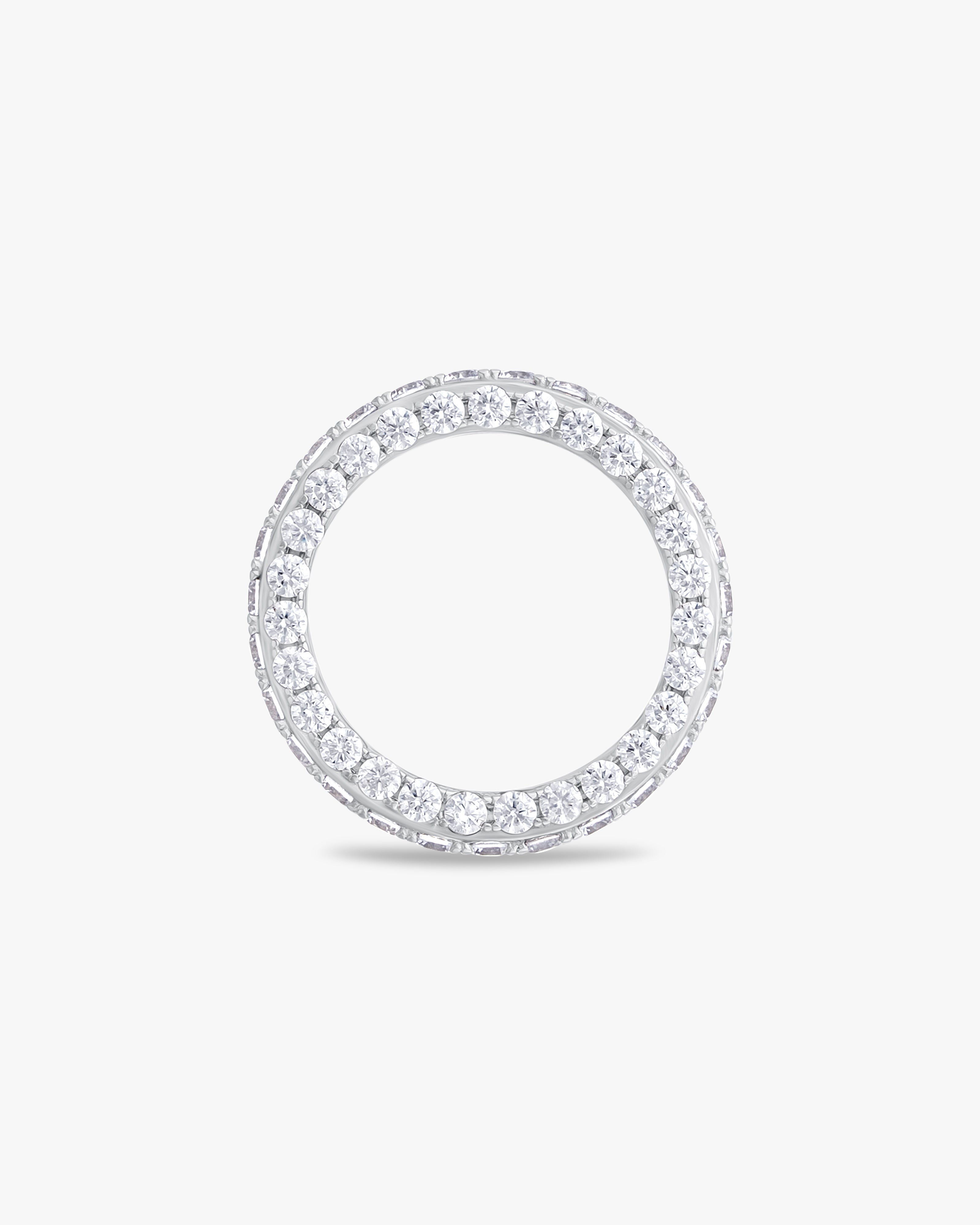 Round pavé eternity ring