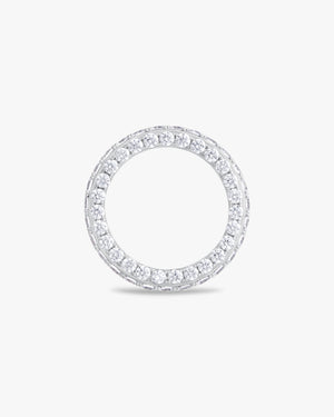Round pavé eternity ring
