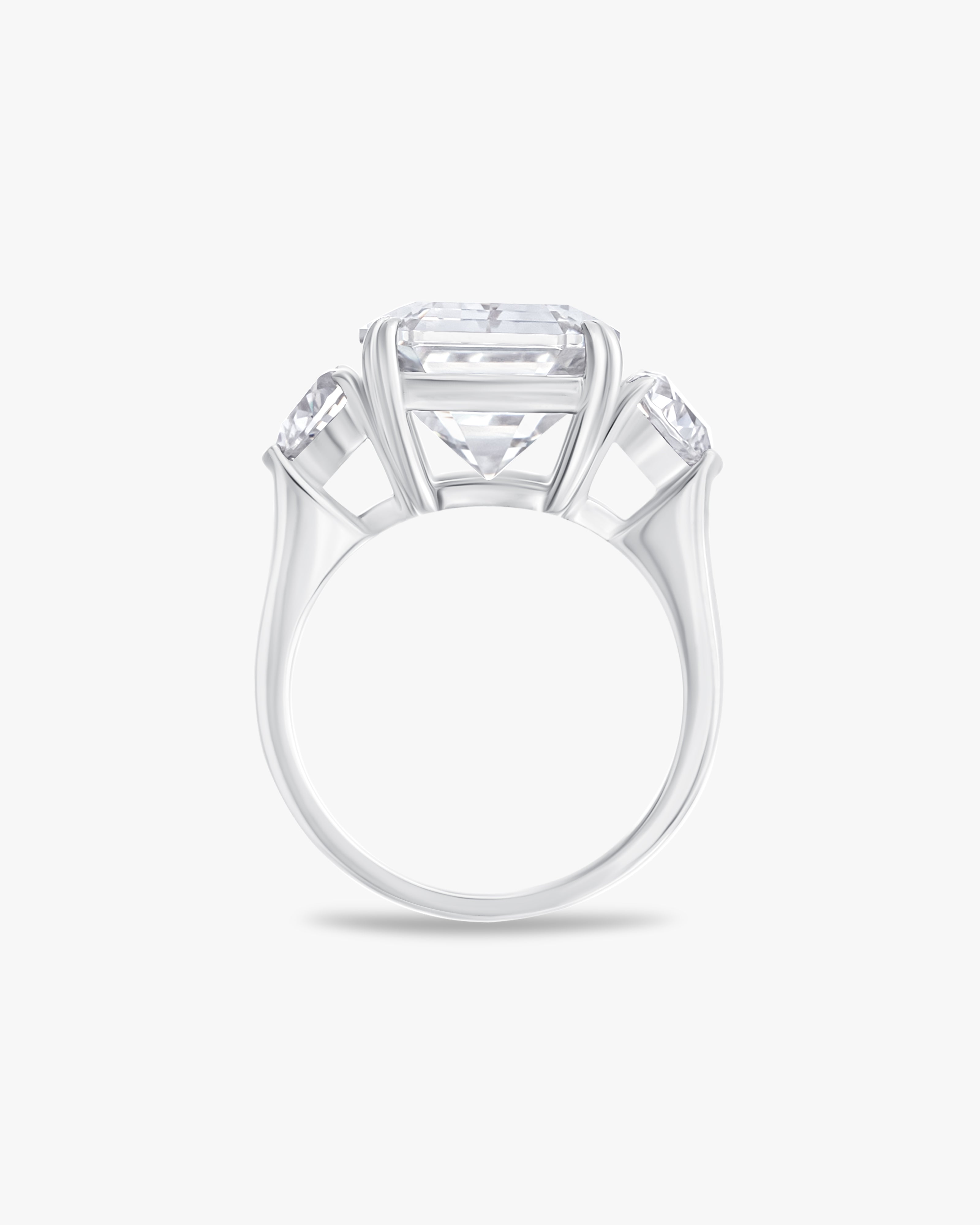 Emerald cut ring