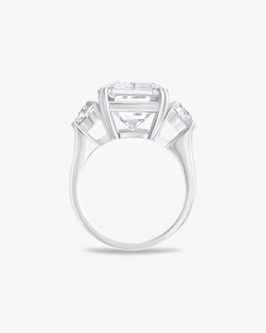 Emerald cut ring