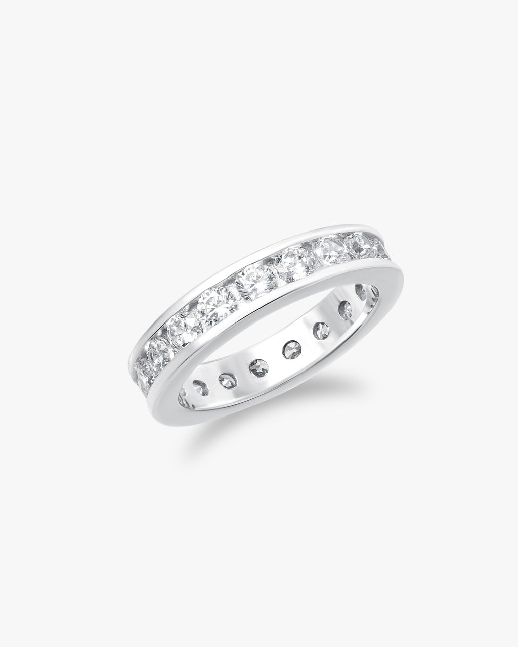 Classic channel set eternity ring