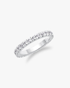 Delicate pavé eternity ring