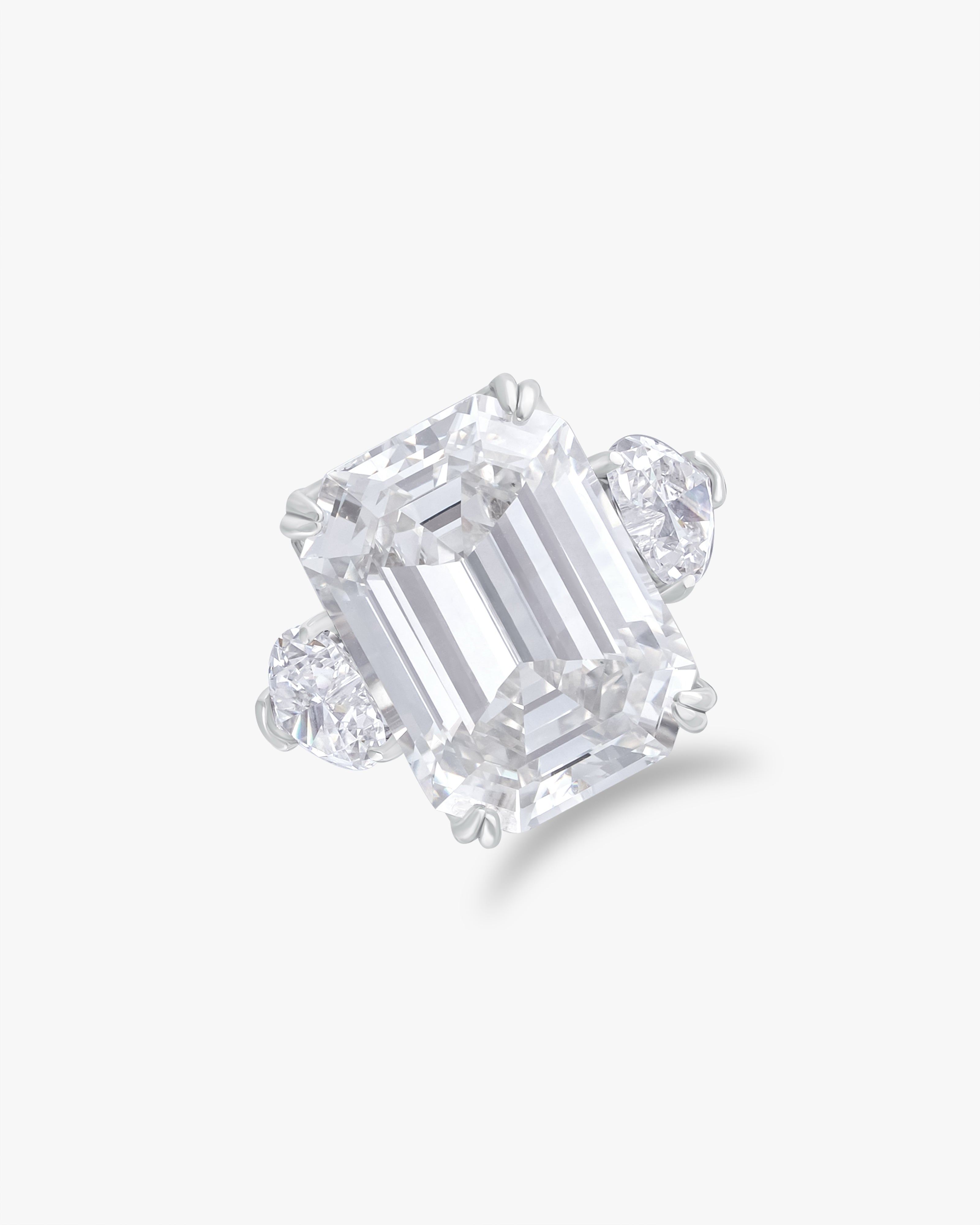 Emerald cut ring