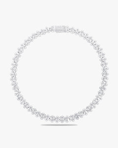 Necklace with pavé cross motif