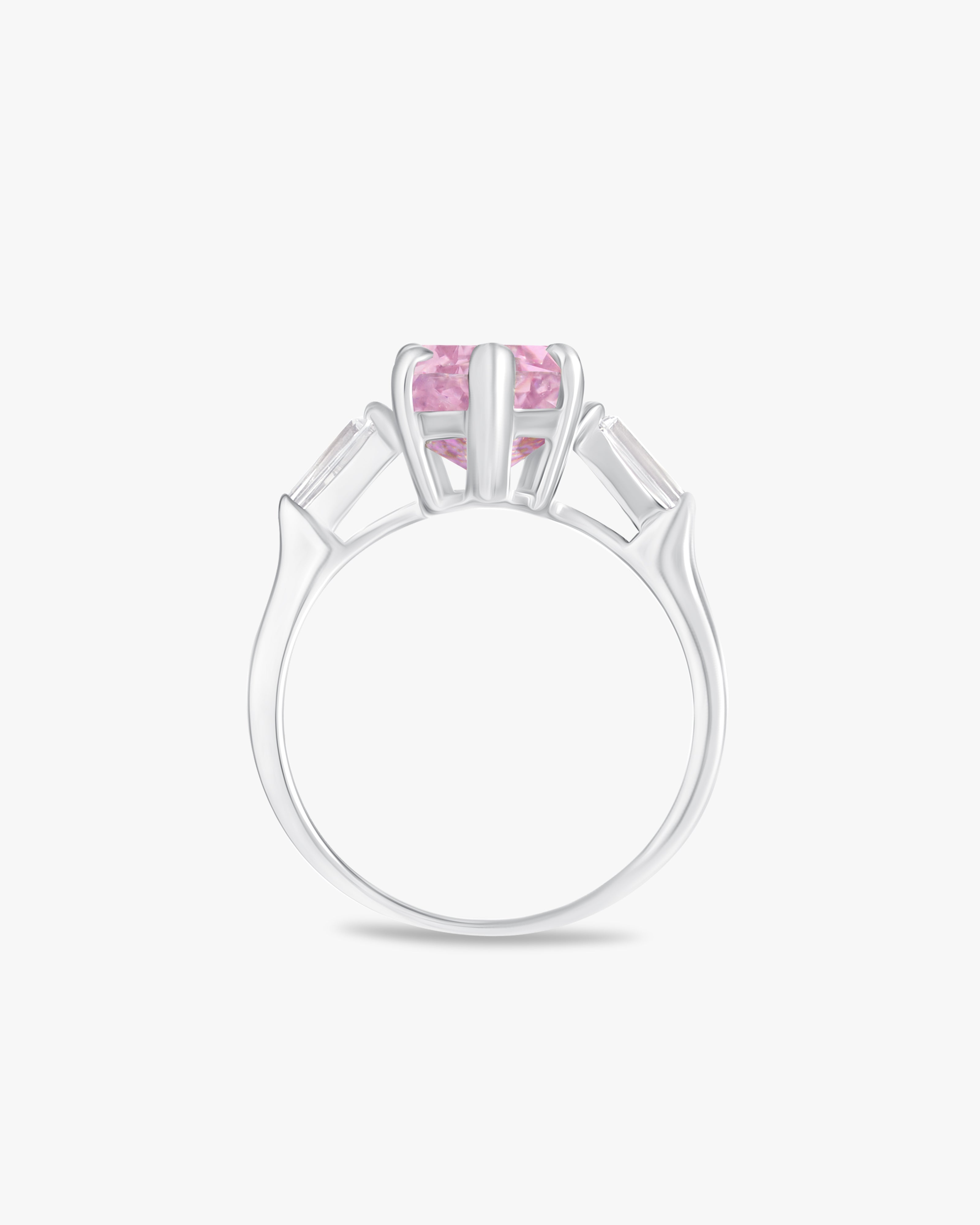 Ring with pink stone