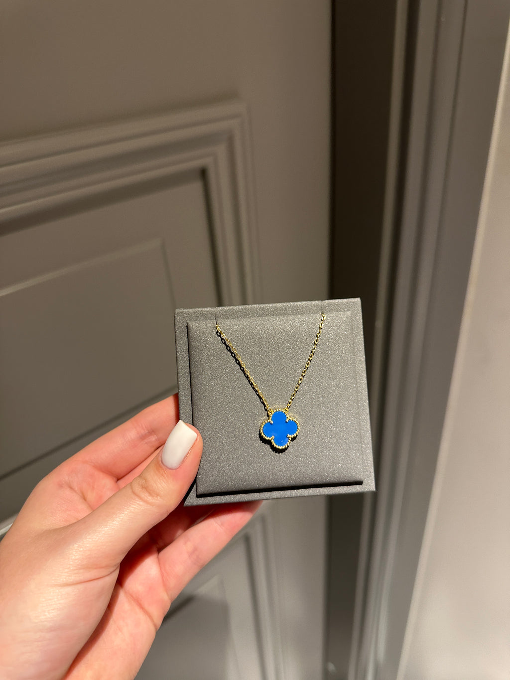 Pendant blue agate