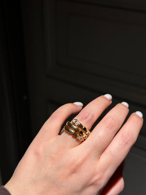 Ring snake rose gold