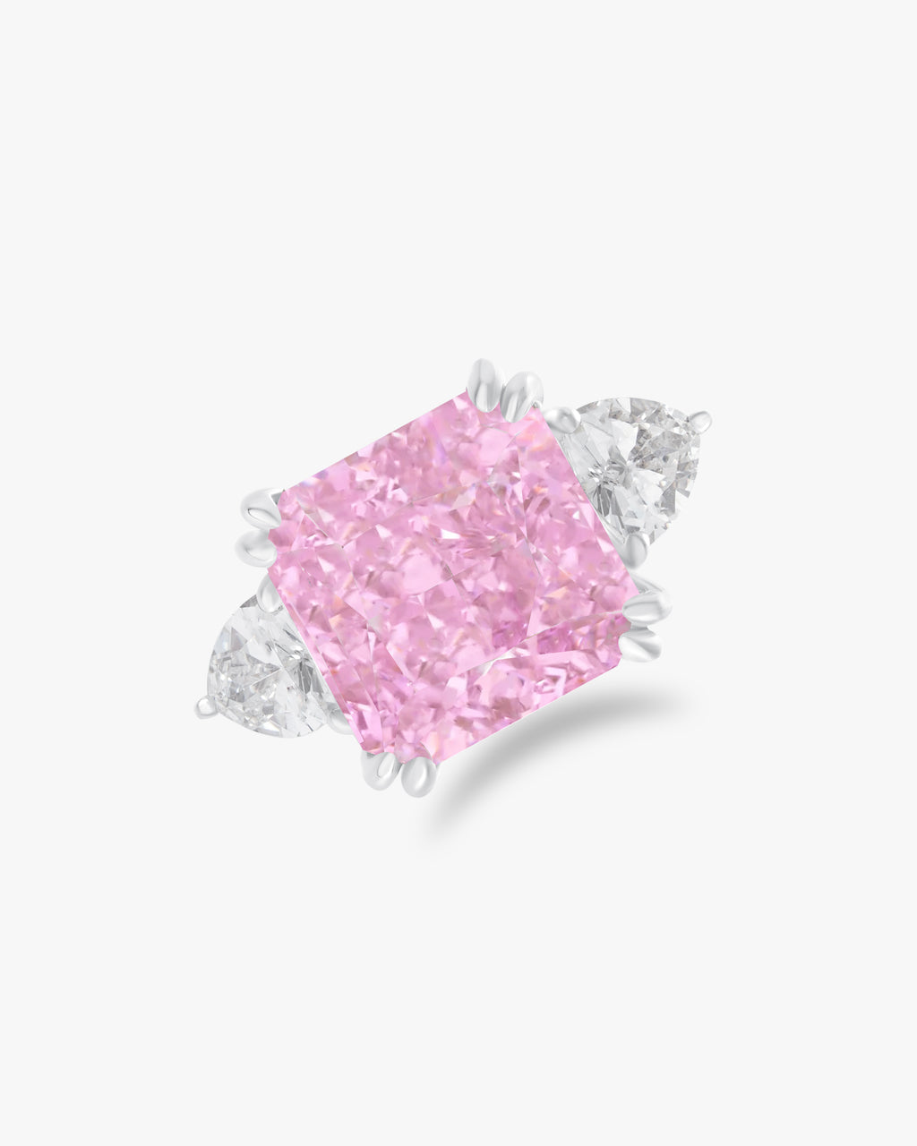 Ring with pink stone