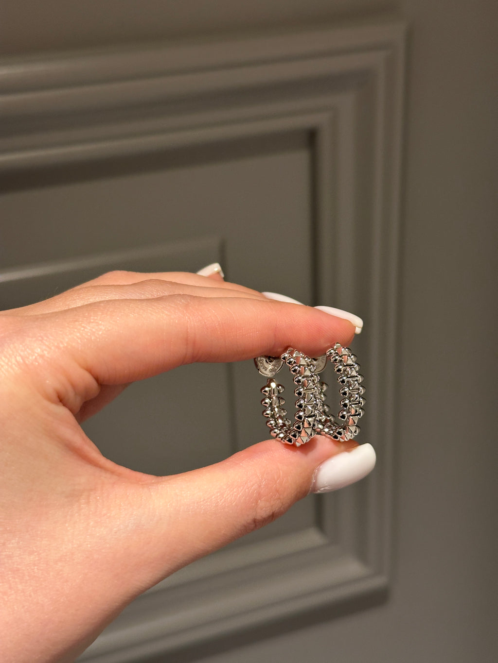 Earrings white gold