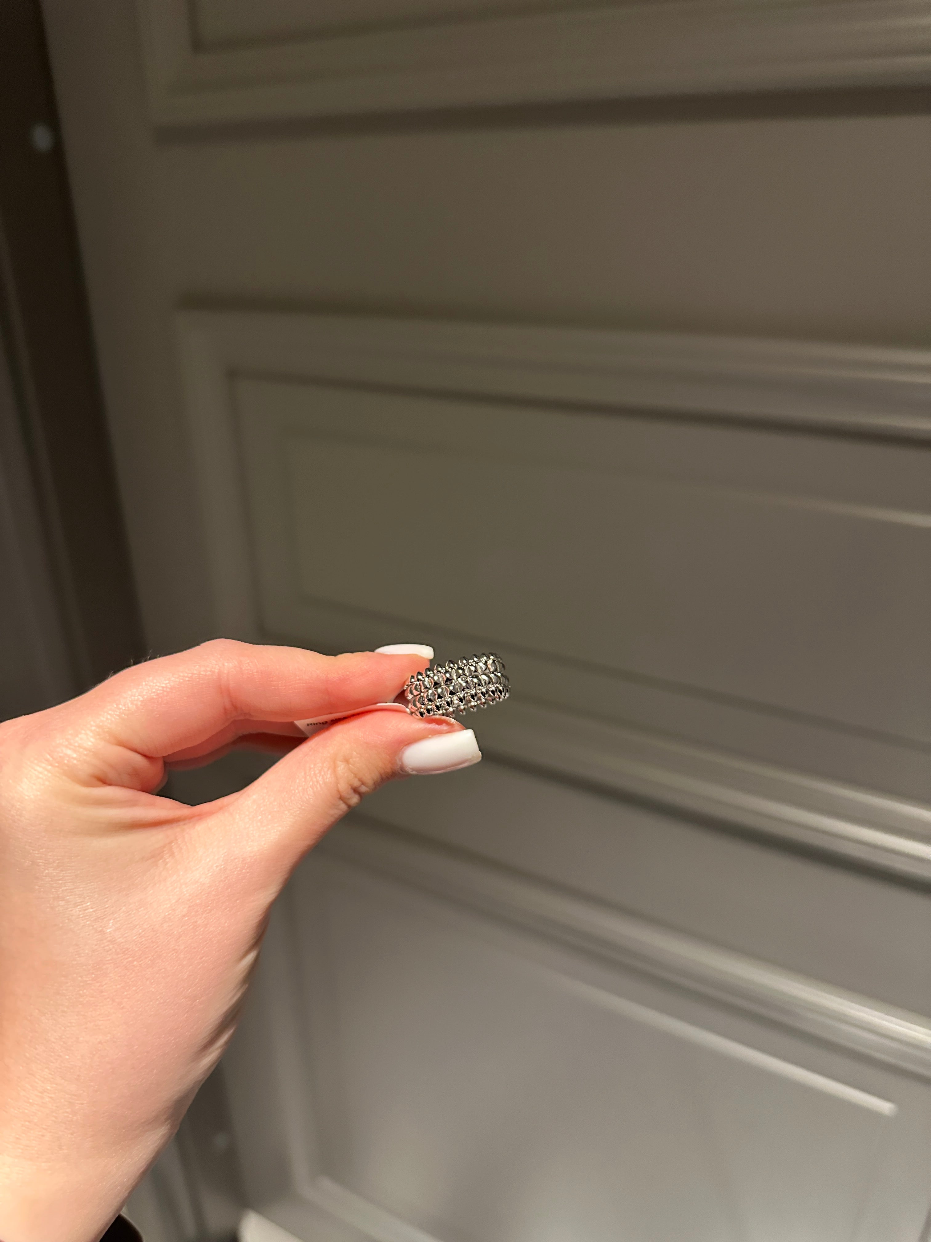 Ring double white gold