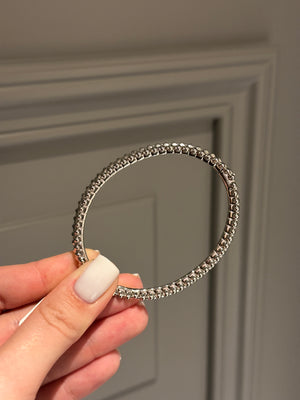 Bracelet bangle white gold