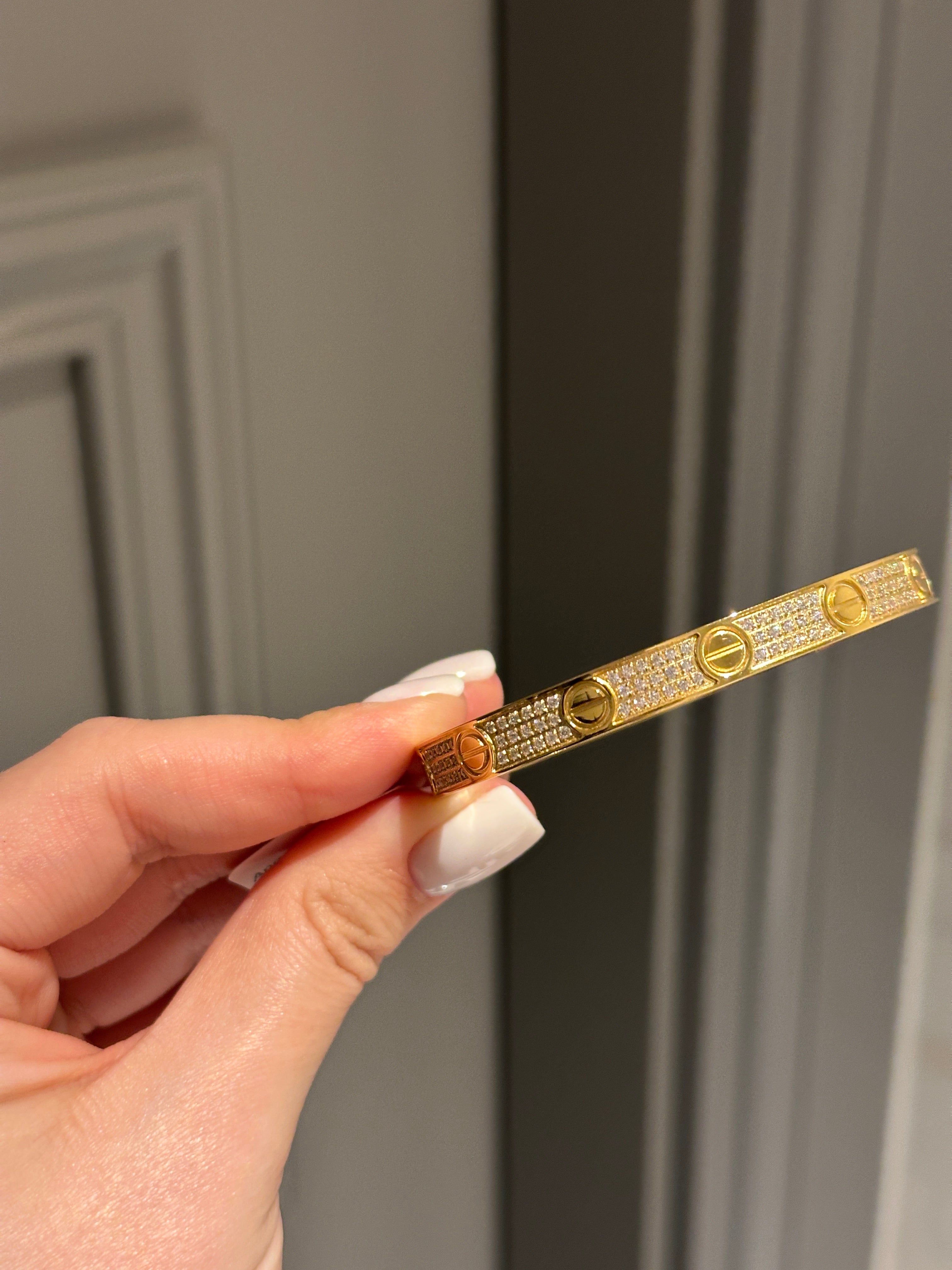 Bracelet large yellow gold