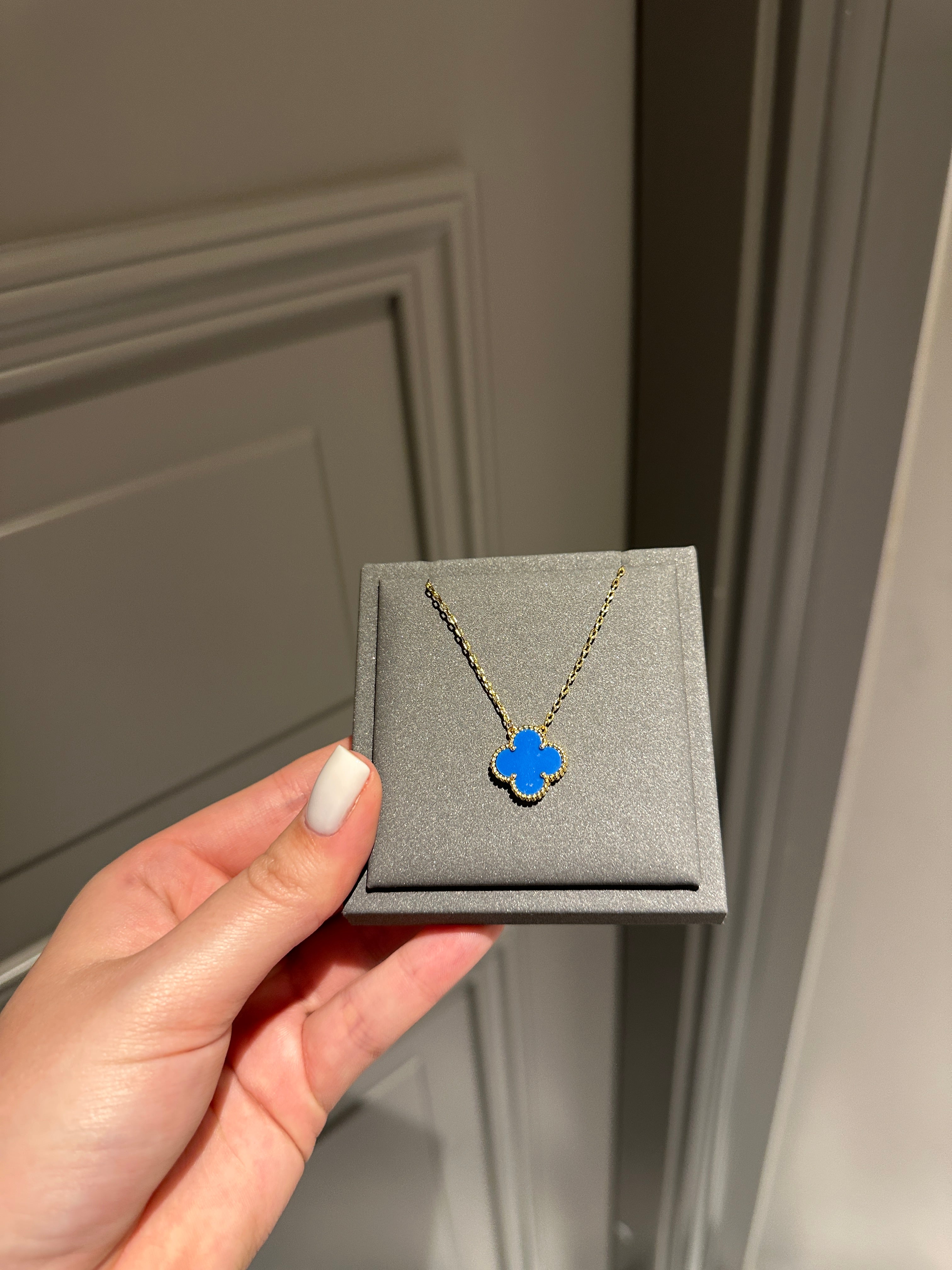 Pendant blue agate