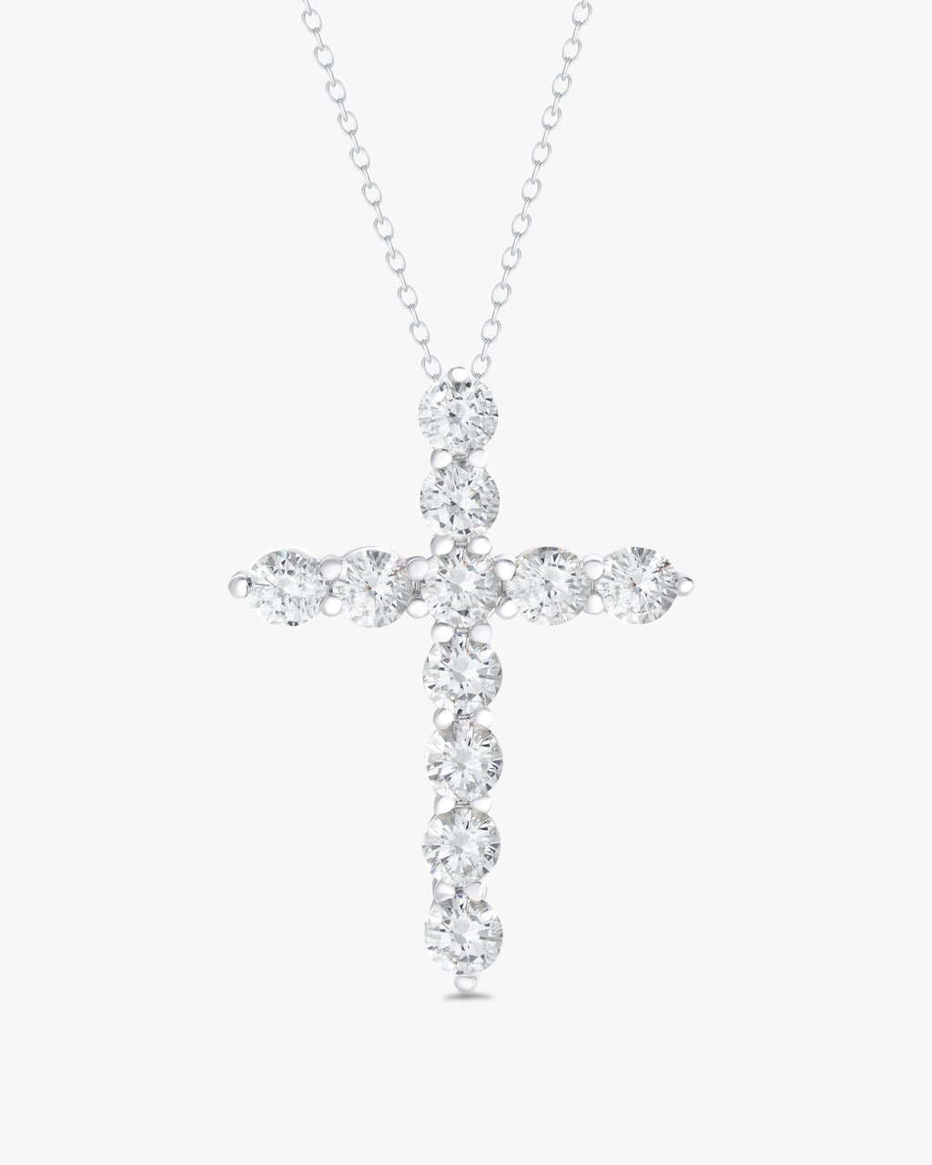Classic round cut cross pendant