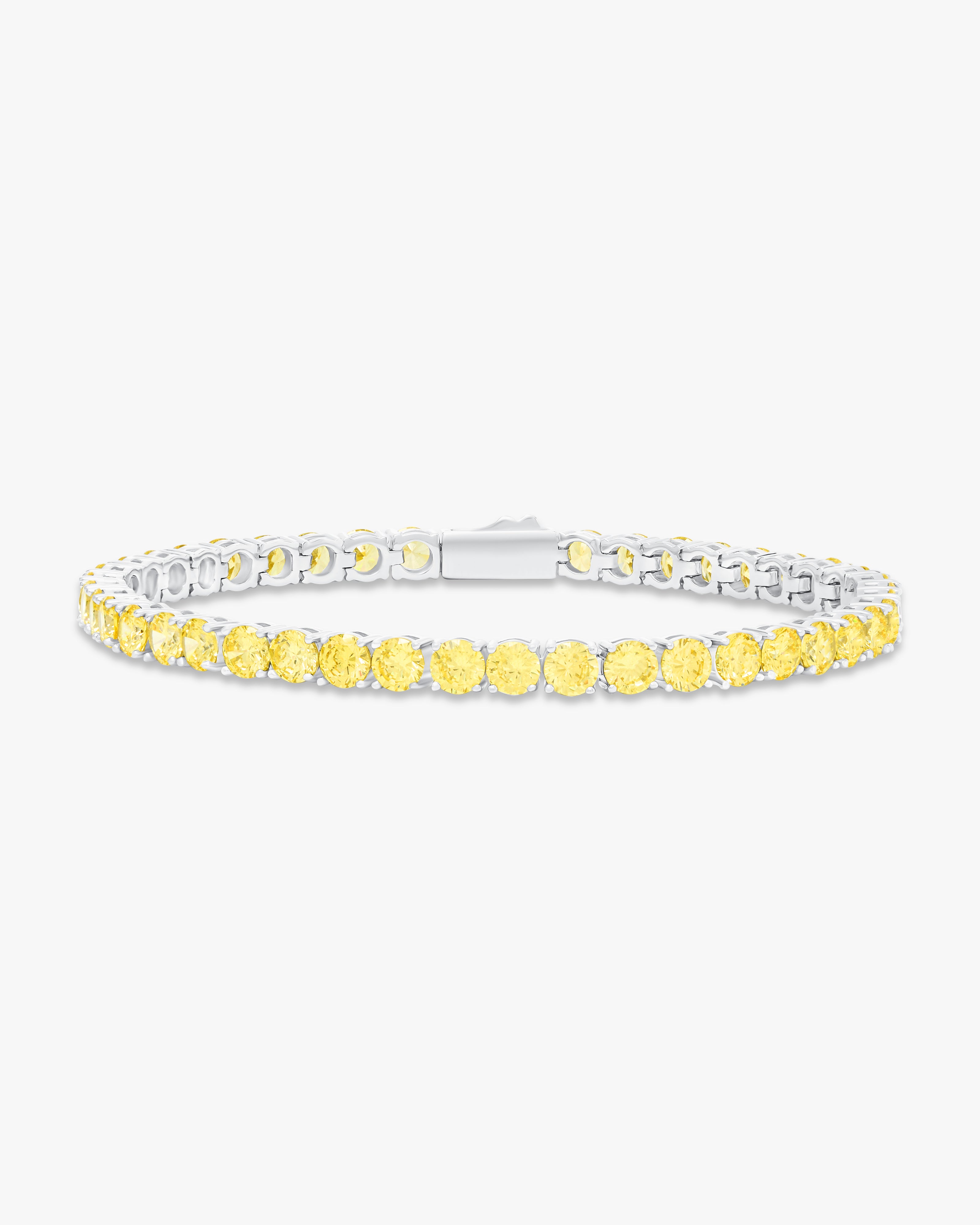 Fancy yellow tennis bracelet