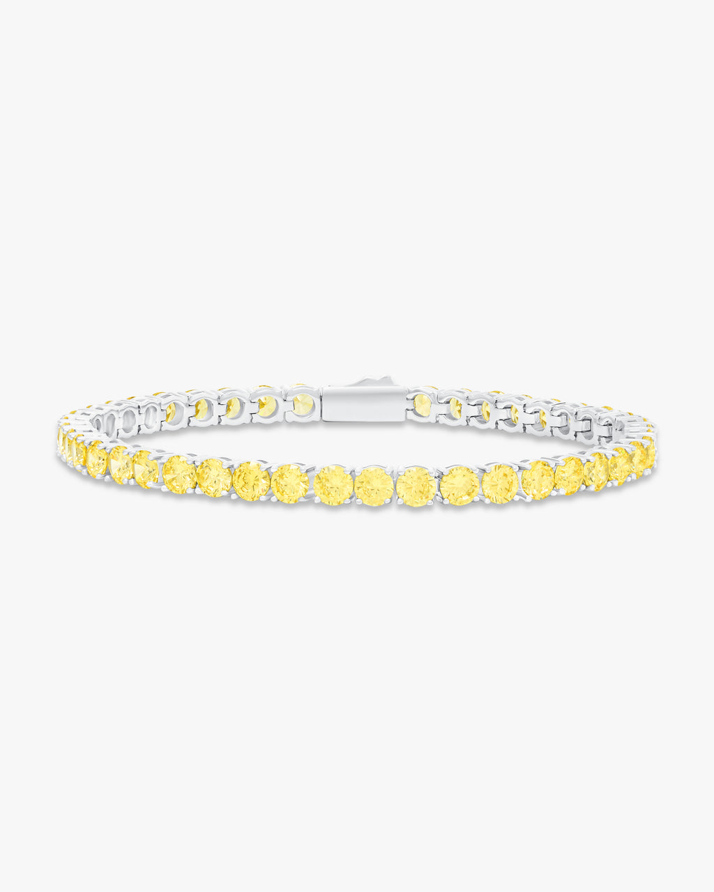 Fancy yellow tennis bracelet