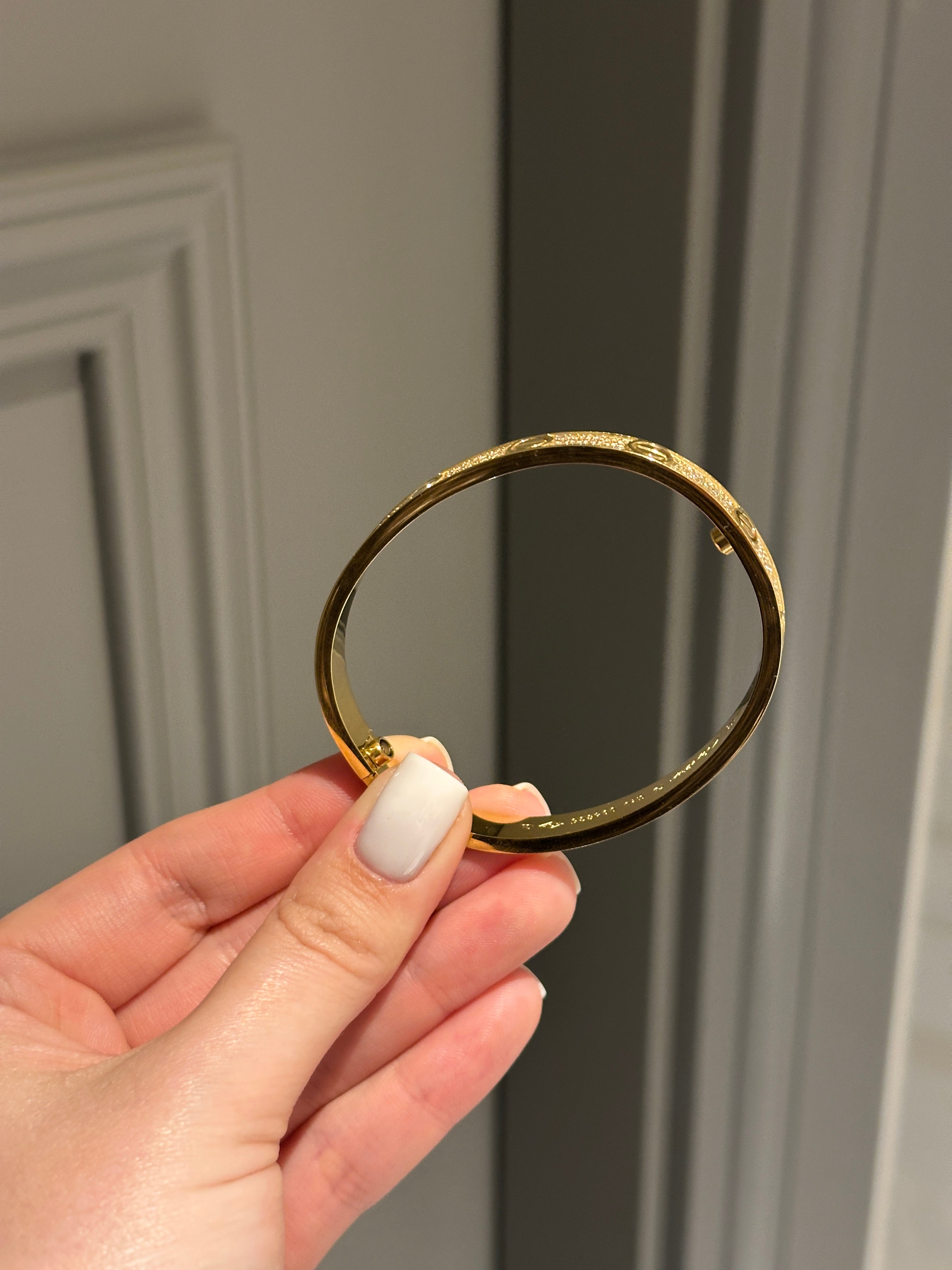 Bracelet large yellow gold