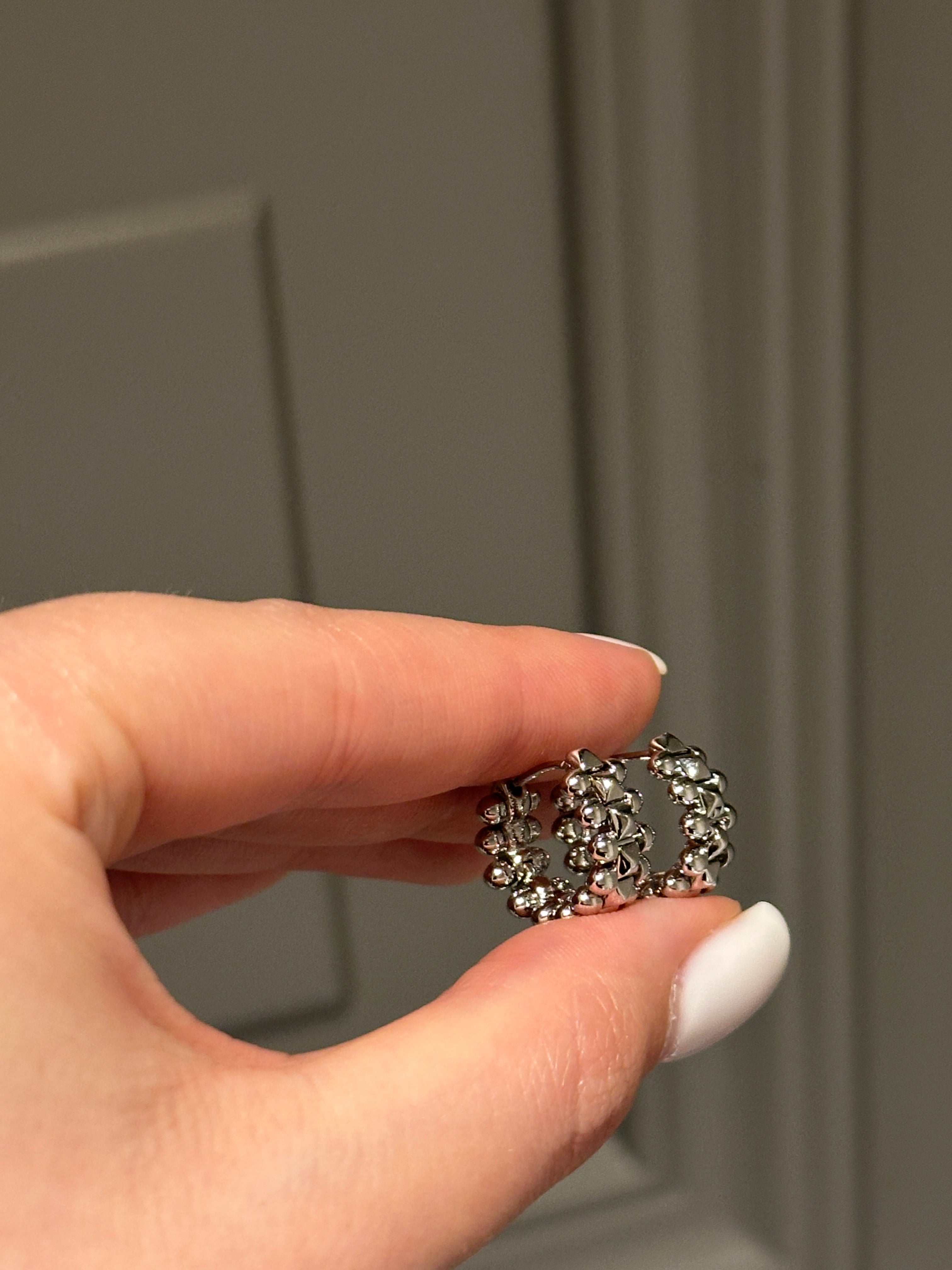 Earrings white gold