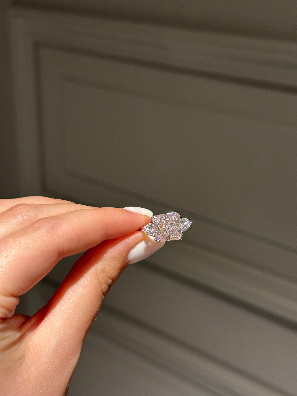 Ring with pink stone