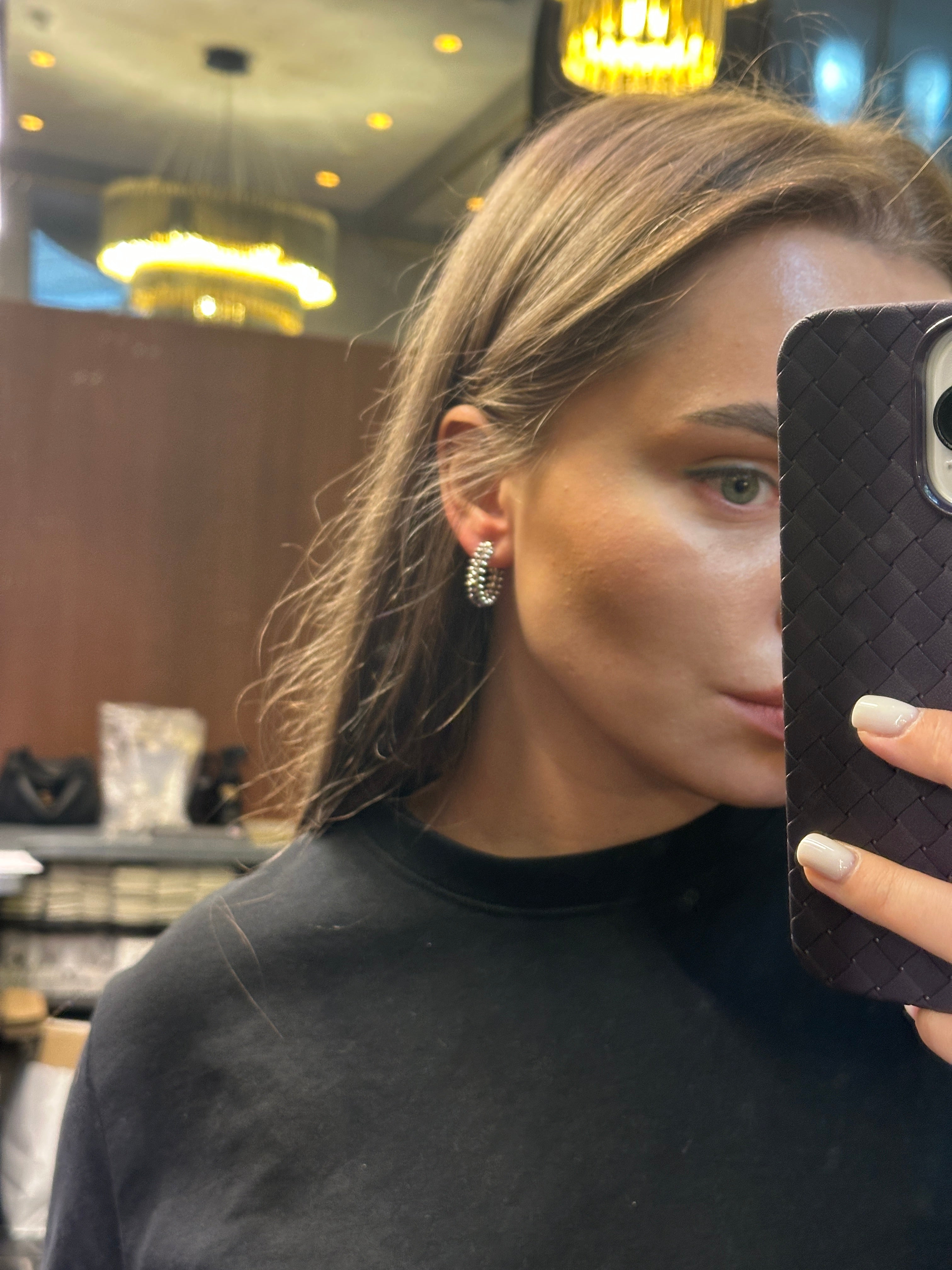 Earrings white gold