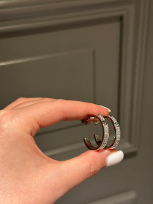 Earrings white gold