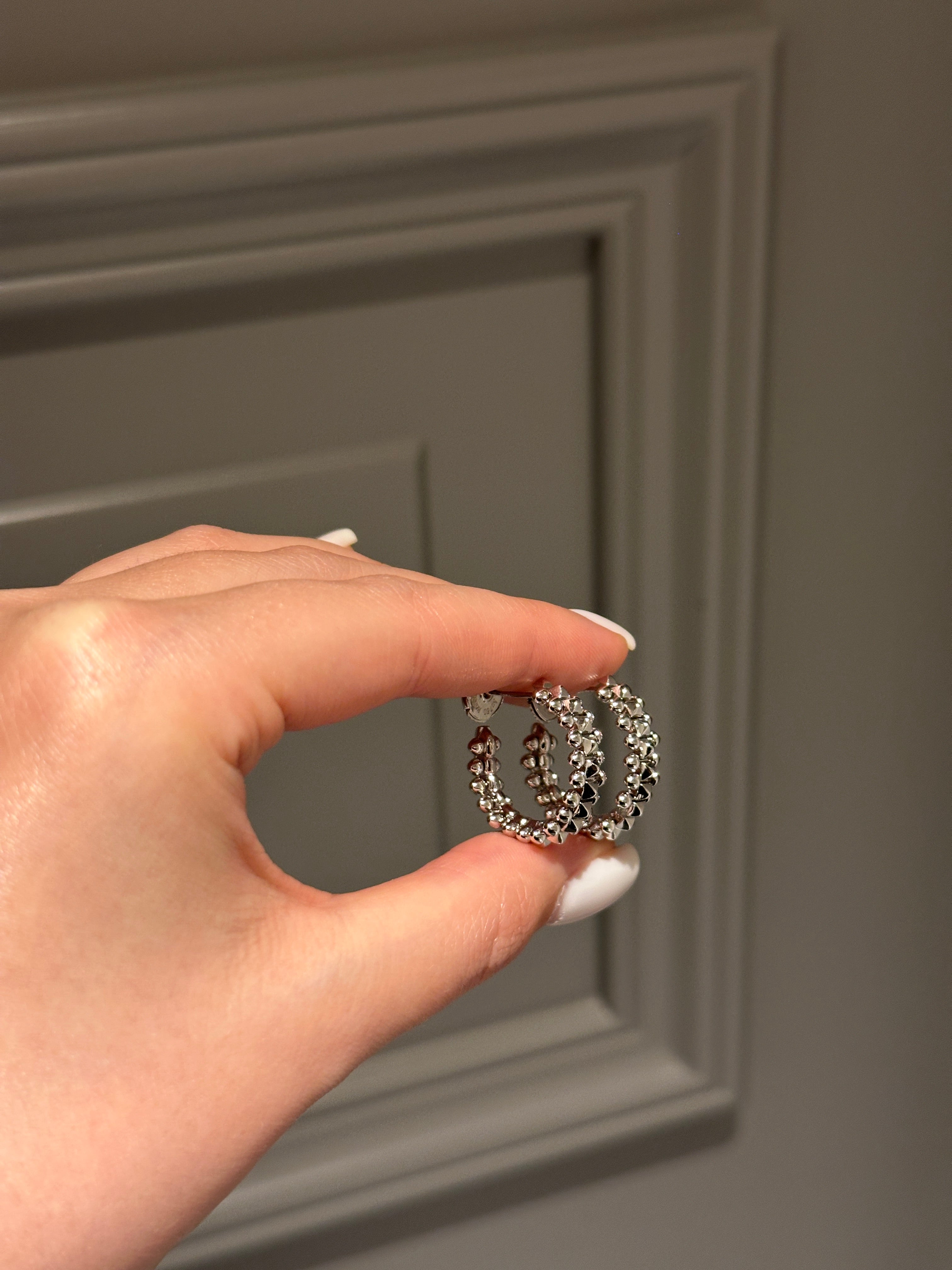 Earrings white gold