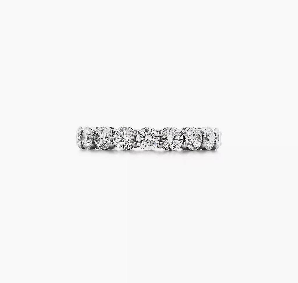 Moissanite ring band