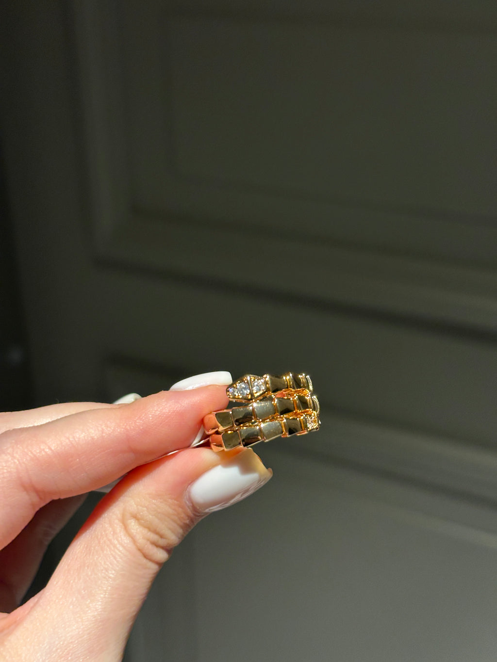 Ring snake rose gold