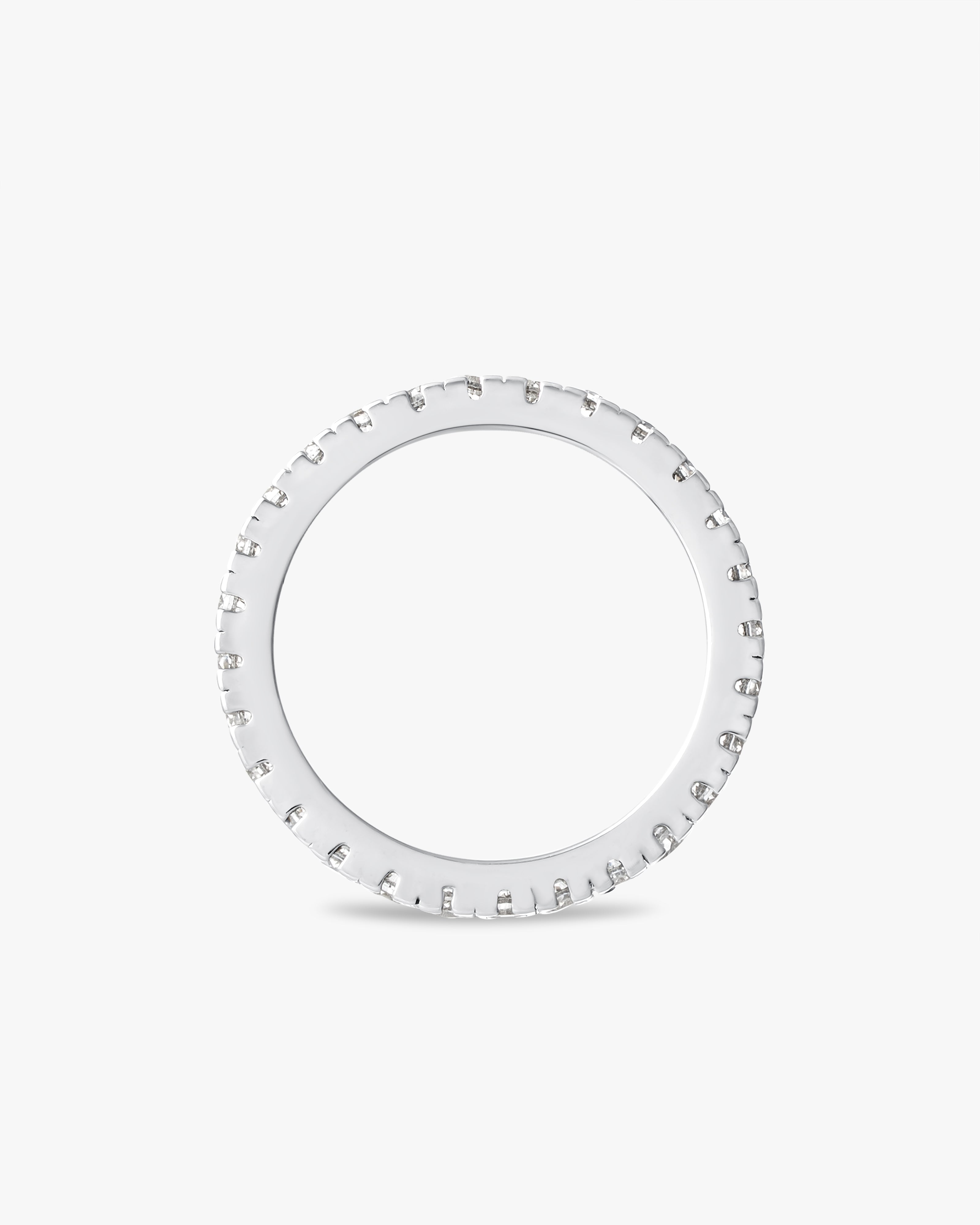 Delicate pavé eternity ring