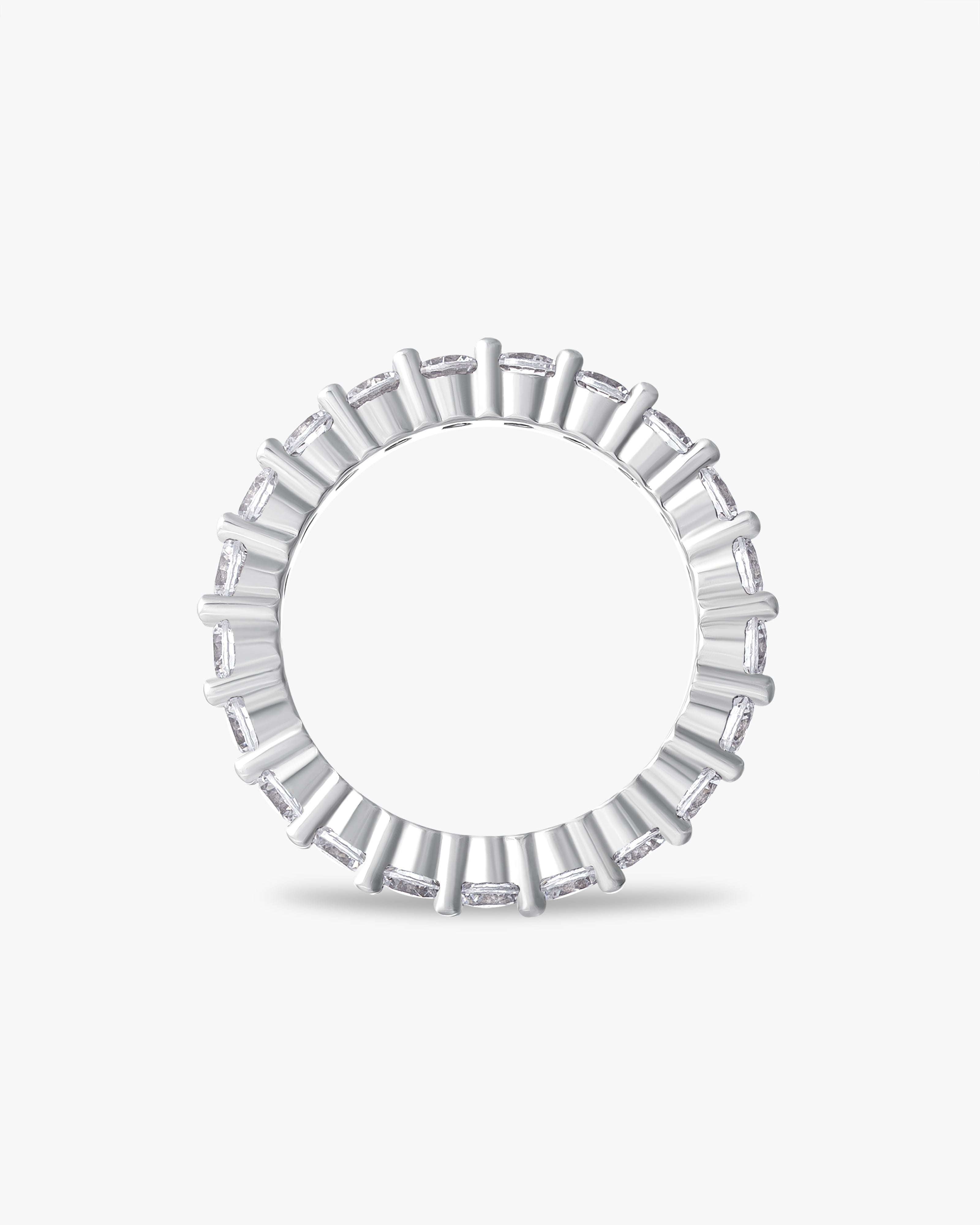 Petite floating eternity band