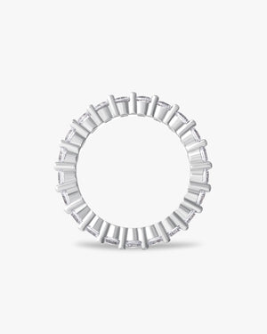 Petite floating eternity band