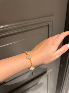 Bracelet mother of pearl yellow gold