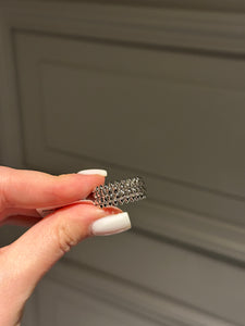 Ring double white gold