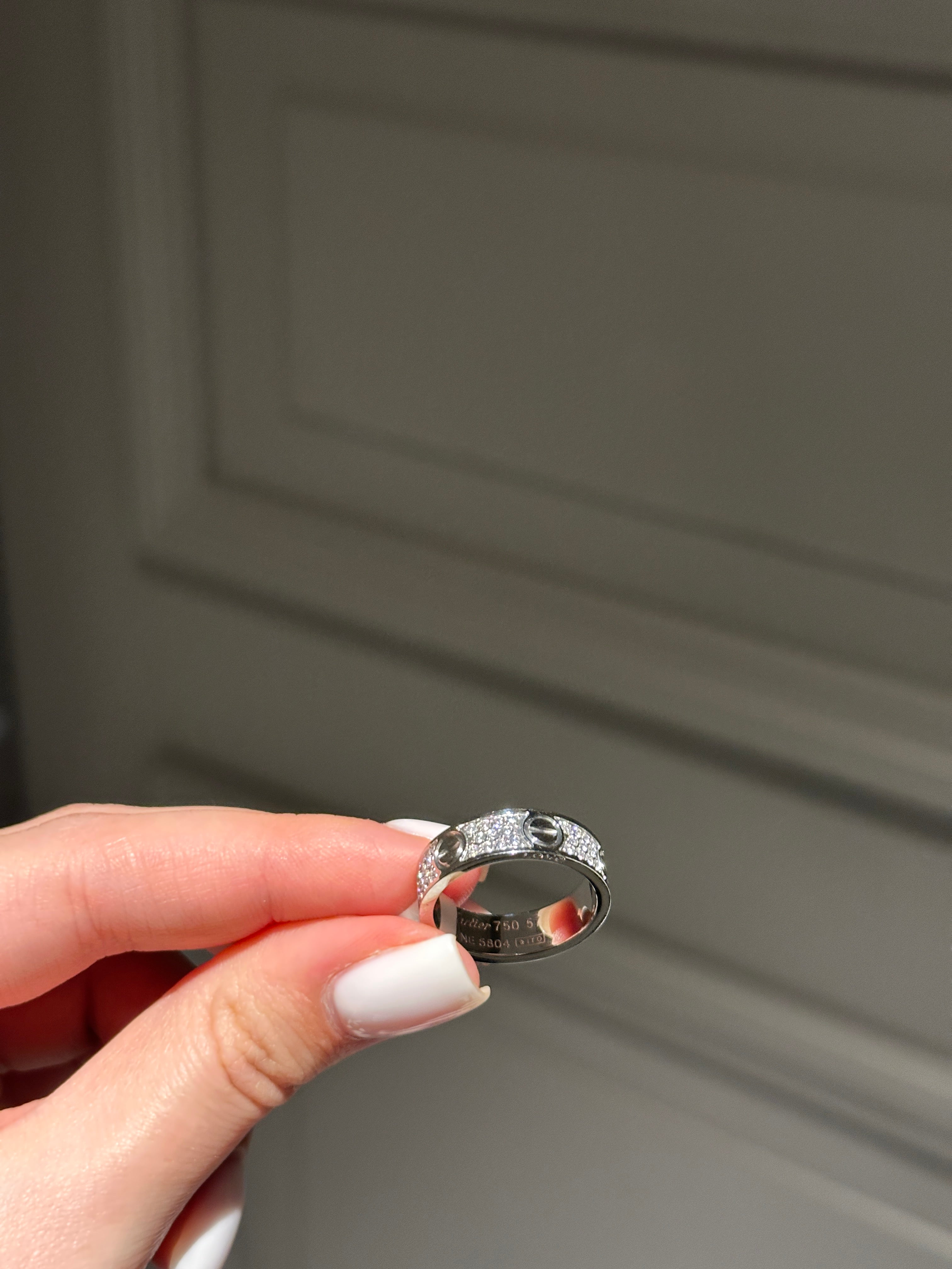 Ring medium white gold