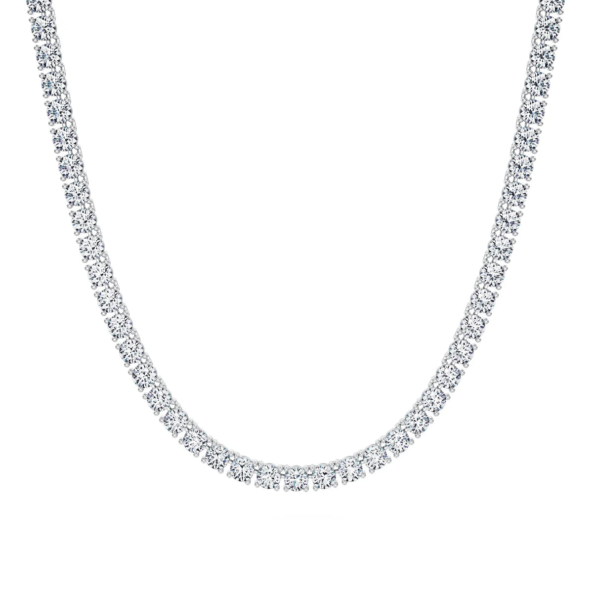 Classic tennis necklace
