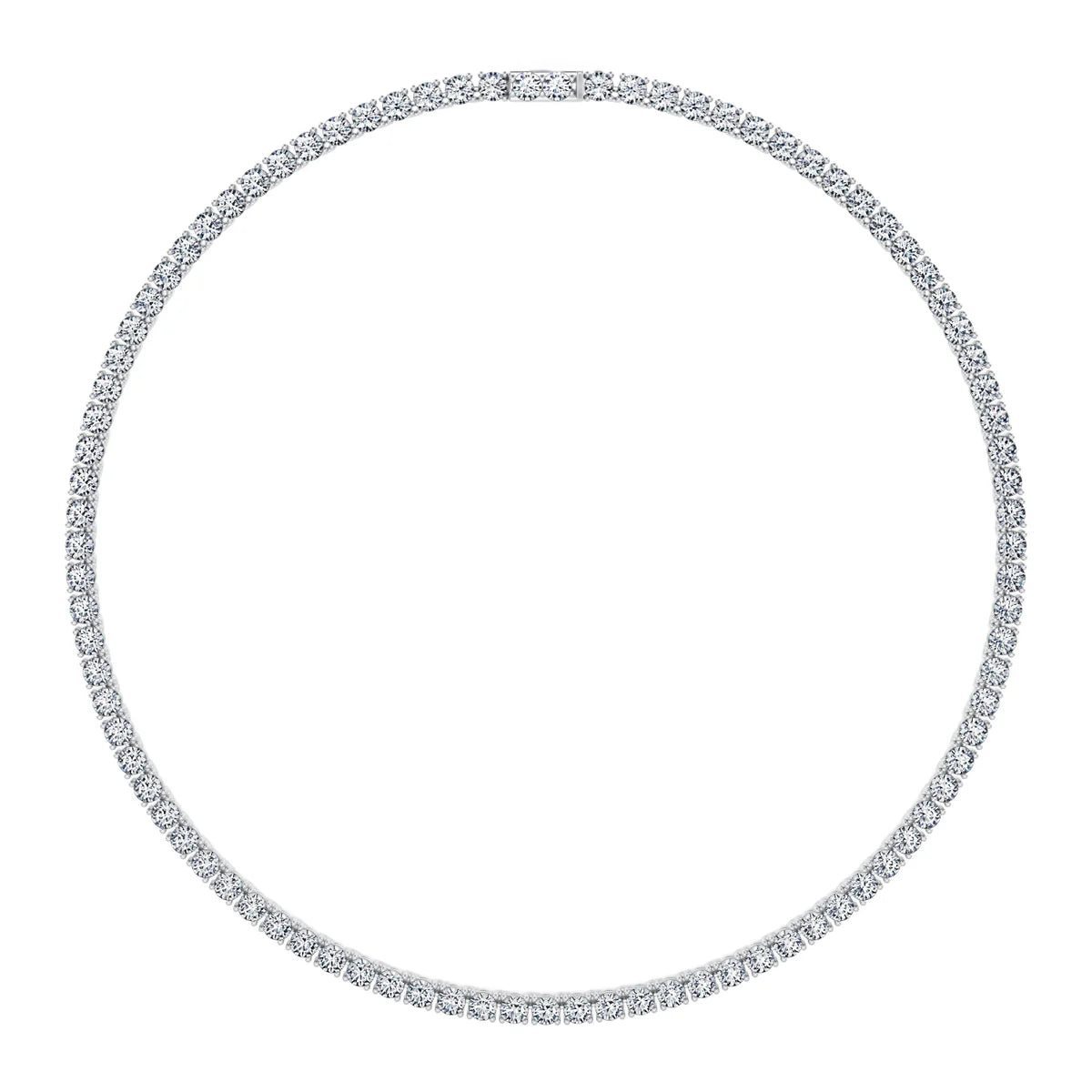 Classic tennis necklace