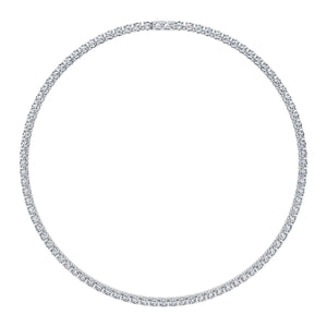 Classic tennis necklace